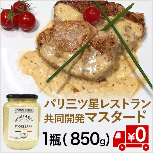 【フランス発】３つ星シェフの最高級のオルレアンマスタード(送料無料）