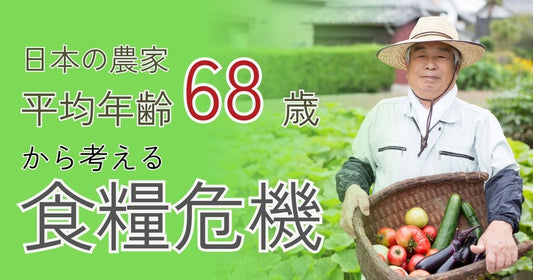 高齢化が招く日本の食料危機【農家の平均年齢は68歳！】食の未来を守る私たちの役割
