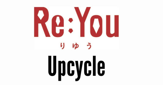 赤文字のRe:You　りゆうの文字と黒文字Upcycleが縦に並んでいる