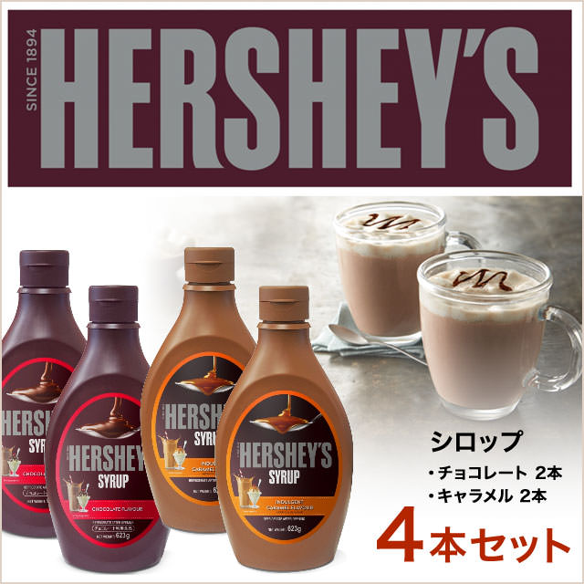 おうちでカフェ気分！チョコシロップ【HERSHEY’S】ハーシー（チョコ/キャラメル）