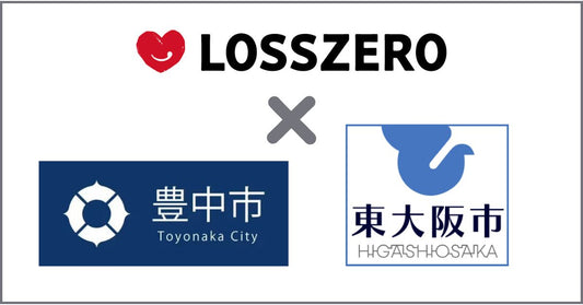 ロスゼロ、豊中市、東大阪市のロゴと名称