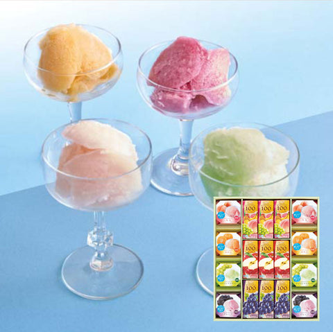 ＜少量入荷＞夏のクールシャーベット＆飲料ギフト　5箱セット
