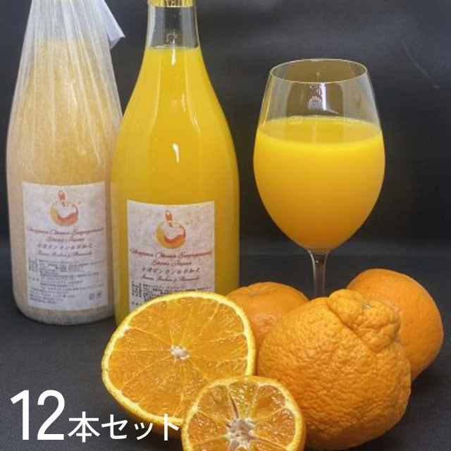12本入り【愛媛・日本の柑橘の底力】デコポン×ポンカンのミックスジュース