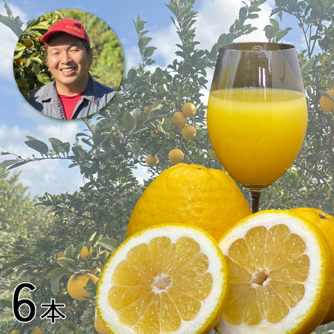 ＜河内晩柑の酸味と甘み満載＞宇和ゴールドジュース 【6本】メーカー直送