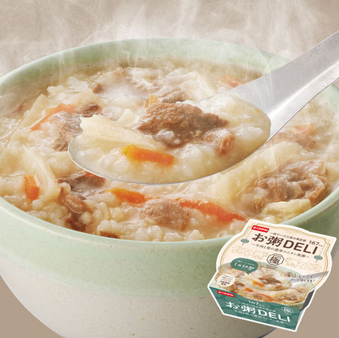 24食＜お米屋さんのお粥DELI＞牛肉と筍の濃厚コムタン風粥