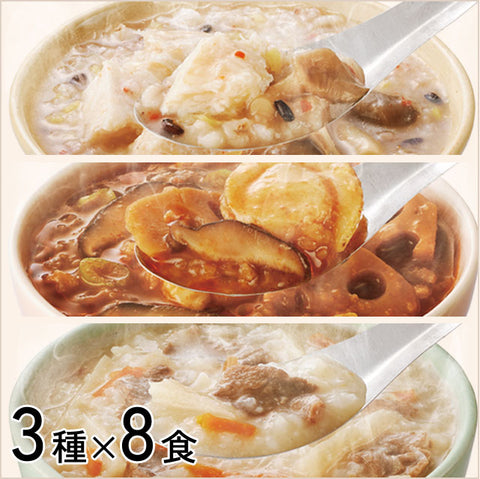 3種×8食＜お米屋さんのお粥DELI＞お試しセット24食