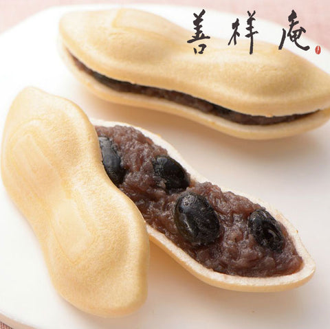 ＜ぱりぱり手作り＞大粒黒豆入り最中【20個】こしあん