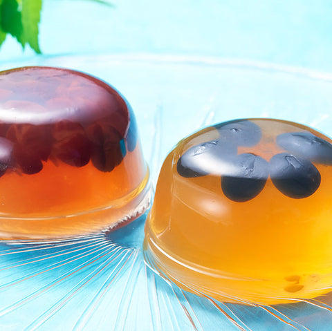 ＜丹波の老舗＞ぷるんととろける、黒豆＆小豆しずくよせ　2種×各12個【計24個】