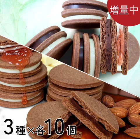 ＜贅沢すぎる！＞板チョコクッキー3種30個＋6個【3種×12個】★各種2個増量中★