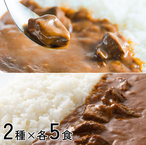 ＜但馬牛＞厳選2種の大満足カレー 各5食【10食】