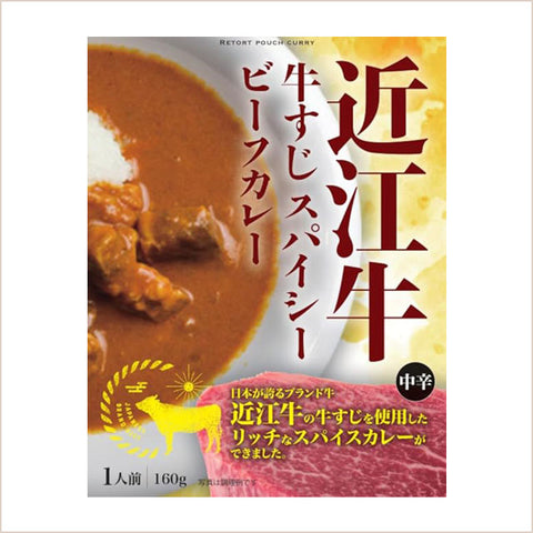 増量中！＜近江牛＞リッチでスパイシーな牛すじカレー【10食+2食】