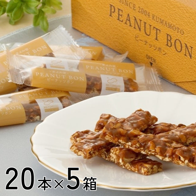 ＜ザクザク食感がたまらない＞ピーナッツボン【20本×5箱】プレーン