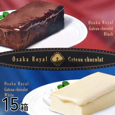 ＜2色の贅沢スイーツ＞カカオ香る濃厚ガトーショコラ2種入【15箱】