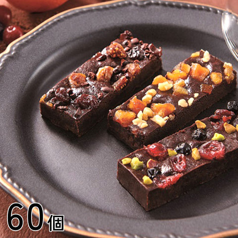 ＜濃厚ガトーショコラ＞贅沢3種のフルーツのせ【10個入×6箱】