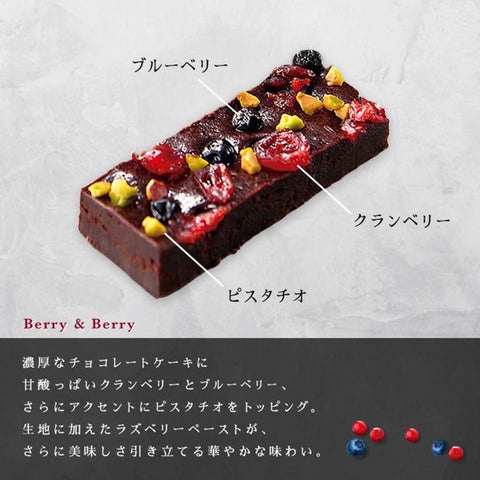 ＜濃厚ガトーショコラ＞贅沢3種のフルーツのせ【10個入×6箱】