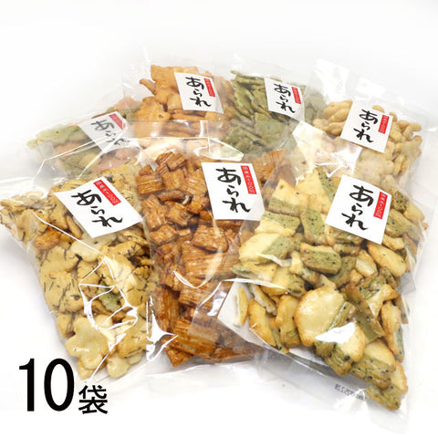 ＜国産もち米使用＞割れおかき無選別お任せ【200g×10袋】